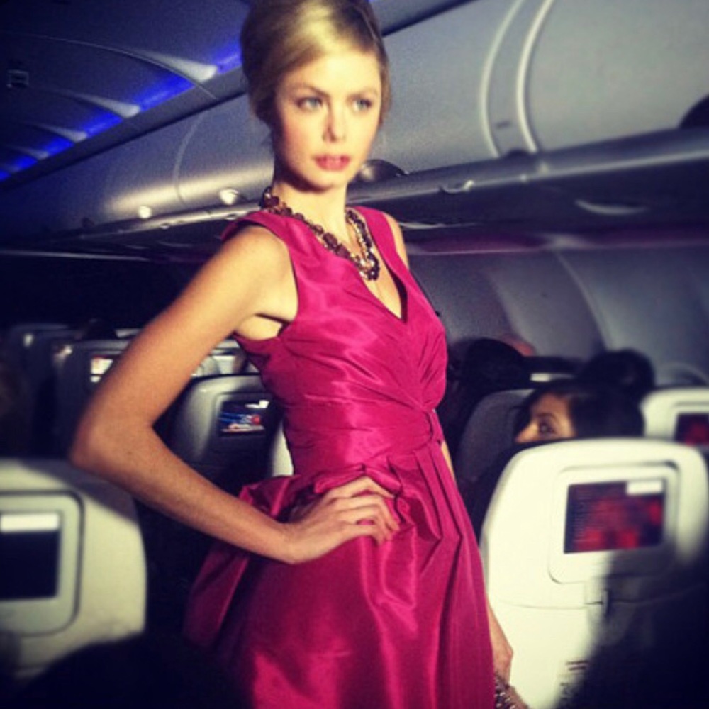 Banana Republic Mad Men Collection Pink Dress 10